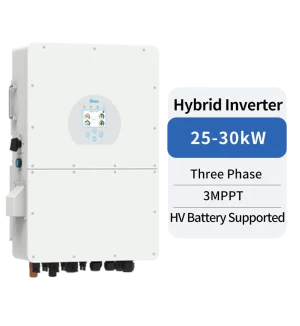 Three Phase Hybrid Inverter | 25-30kW | 3 MPPT | HV Battery Supported